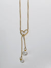 Heart Necklace with Pearls