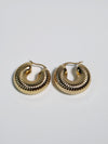 Gold Hoop Earrings with Anti-Tarnish Coating