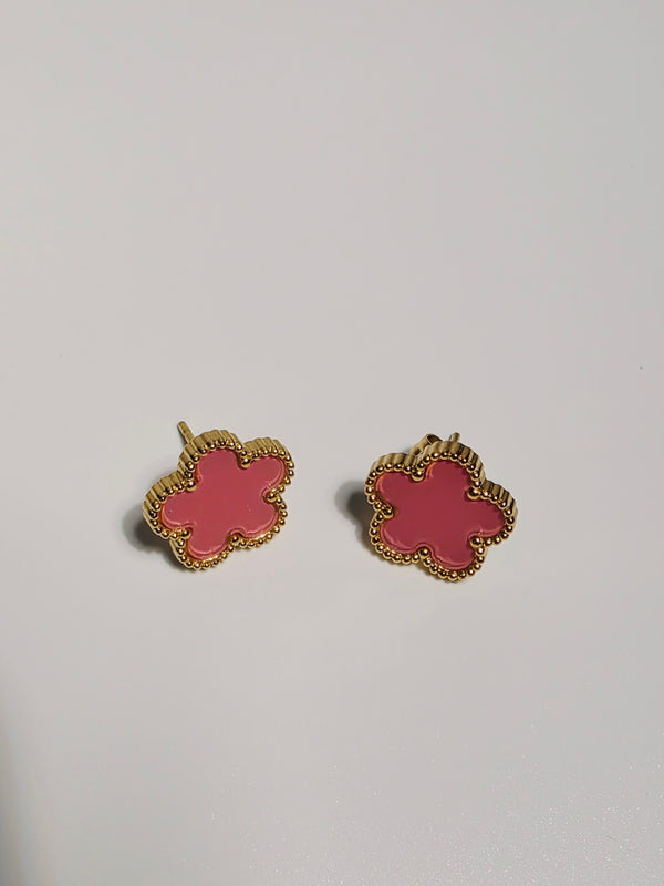 Pink Floral Jewelry Set