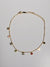 Gold Chain Anklet with Gem Accents