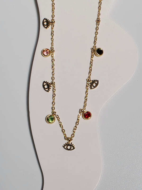 Charming Colorful Eye Anklet