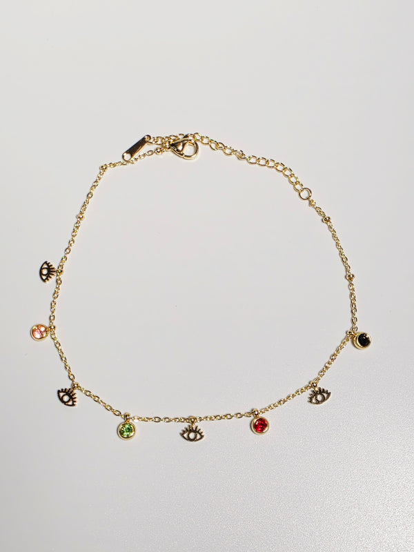 Charming Colorful Eye Anklet