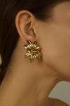 Gold Floral Earrings