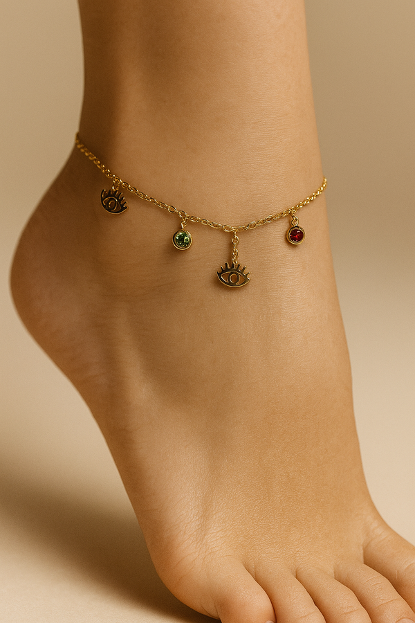 Charming Colorful Eye Anklet