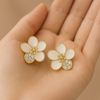 Enamel Floral Studs