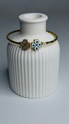 Elegant Gold-Plated Flower Bracelet