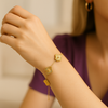 Gold Four Leaf Lucky Clover Bracelet