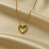 Heart Gold Pendant Necklace